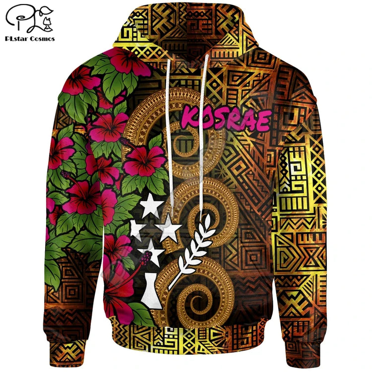 Tropical Print Hoodie