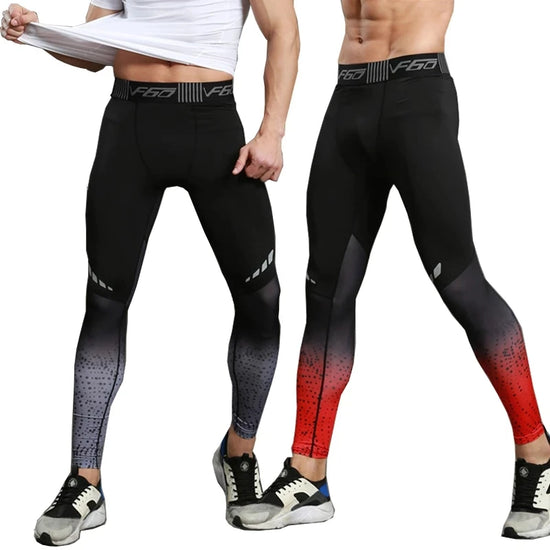 Mens Quick Dry Compression Running Tights