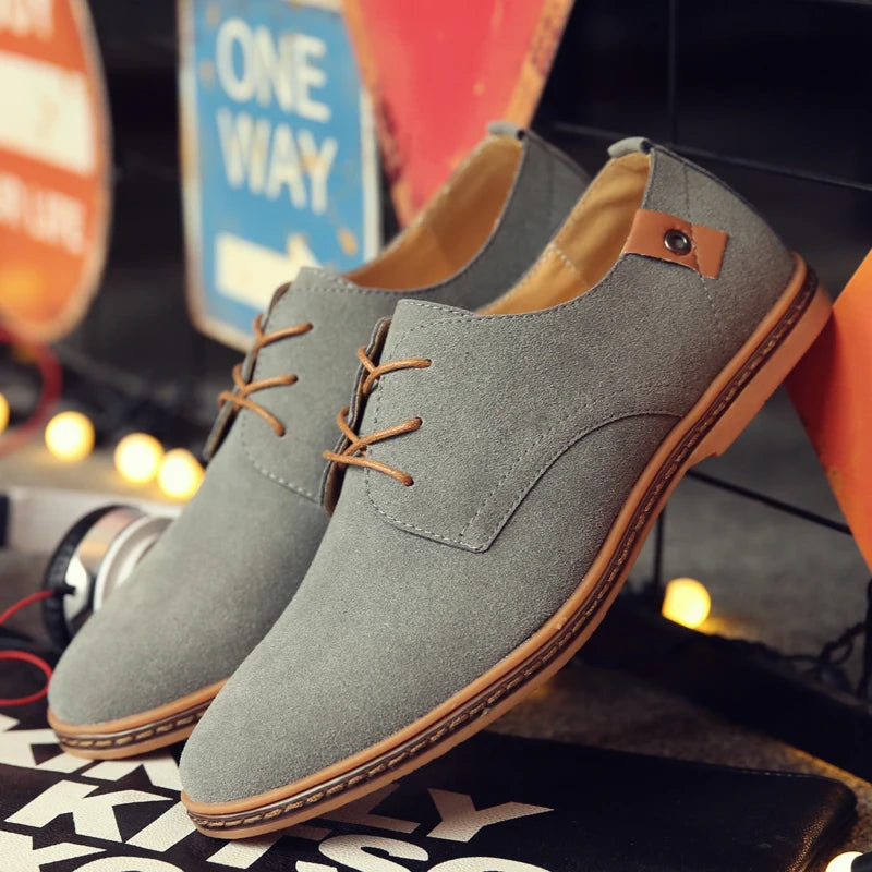 Mens Suede Oxford Dress Shoes
