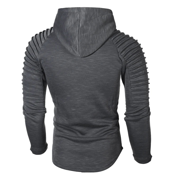 Slim Fit Hooded Sweatshirt – Solid Color Casual Sportswear Hoodie