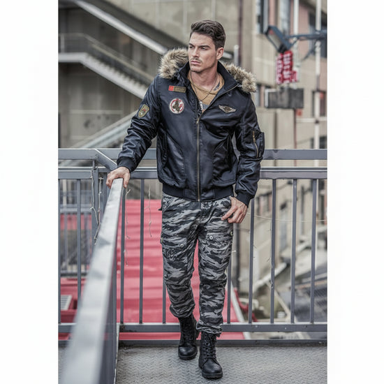DIMUSI Thermal Cotton Parka Jacket - Faux Fur Hooded Winter Coat
