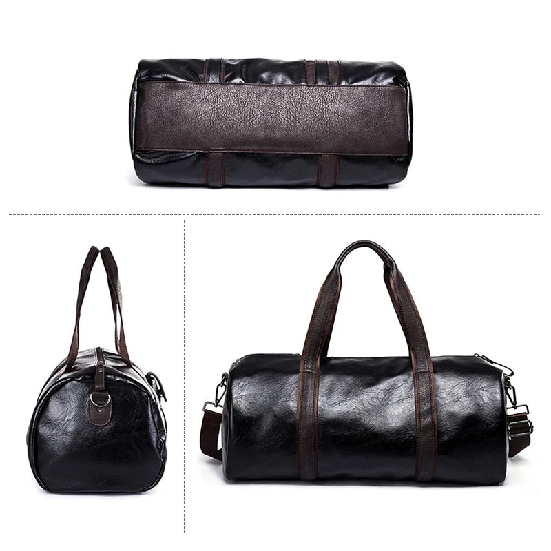 PU Leather Gym Bag