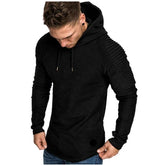 Slim Fit Hooded Sweatshirt – Solid Color Casual Sportswear Hoodie