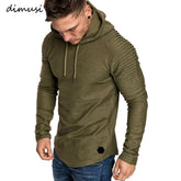 Slim Fit Hooded Sweatshirt – Solid Color Casual Sportswear Hoodie