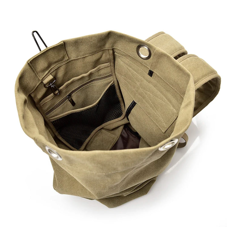 Large Capacity Canvas Travel Backpack 