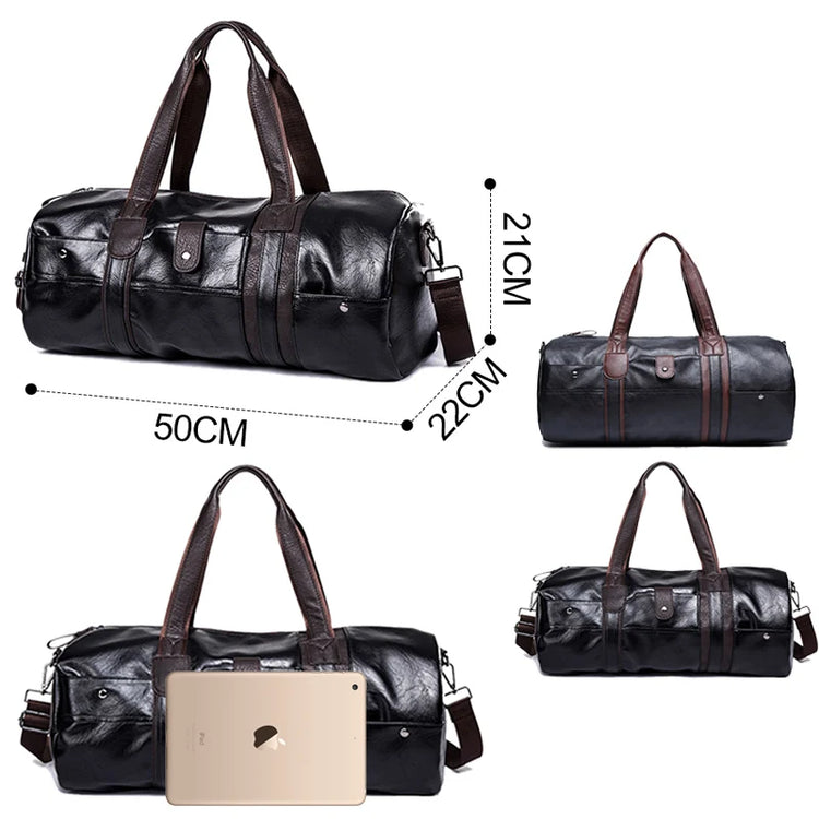 PU Leather Gym Bag