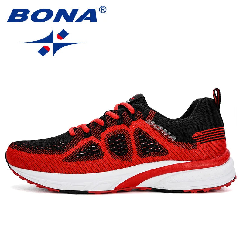 BONA Mesh Running Sneakers - Lightweight Outdoor Athletic Shoes