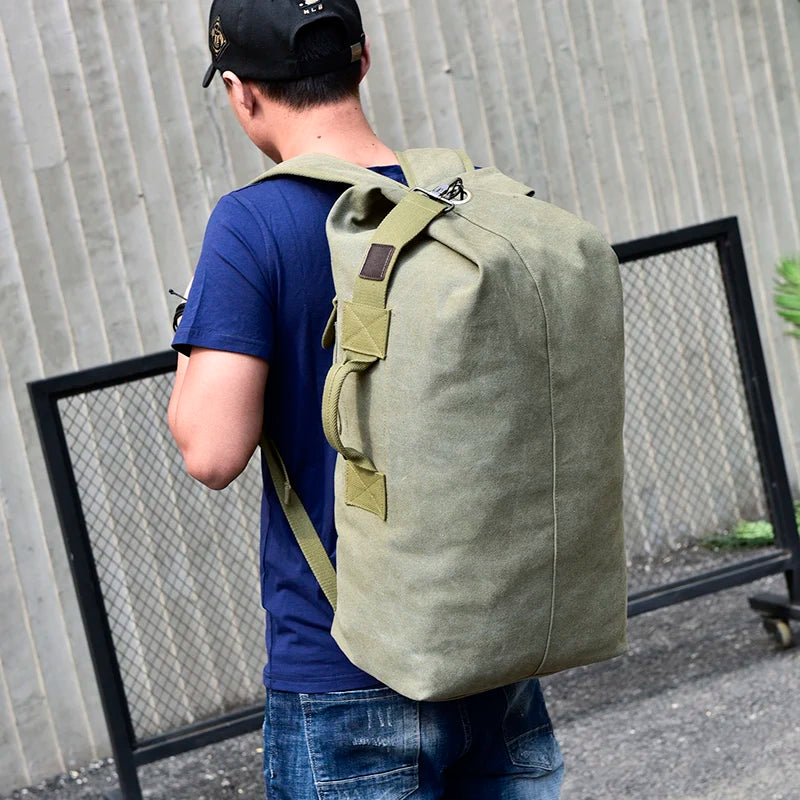 Large Capacity Canvas Travel Backpack 