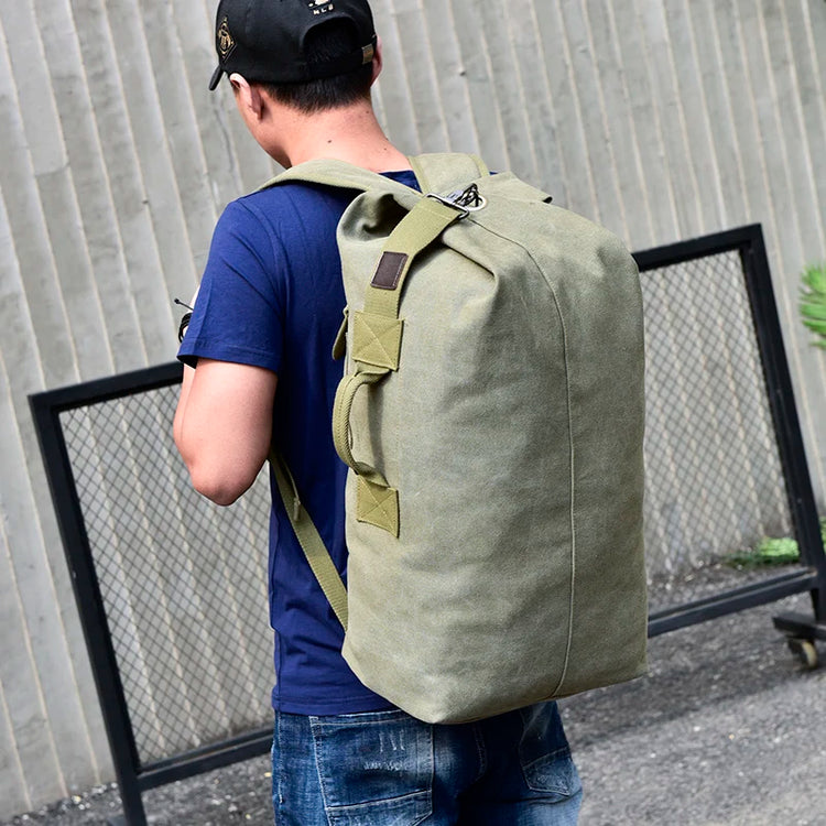 Large Capacity Canvas Travel Backpack 