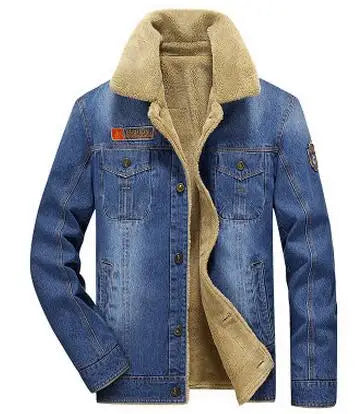 Insulated Denim Jacket - Thick Warm Winter Outwear