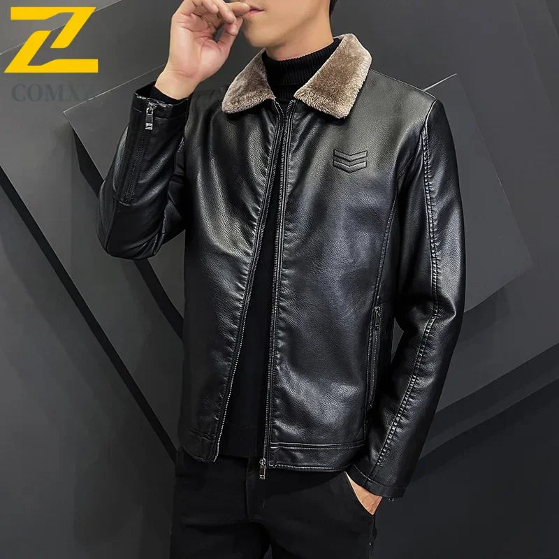 Winter Leather Work Jacket