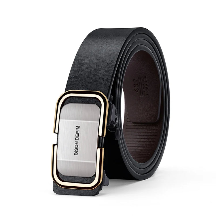 Mens Leather Ratchet Belt
