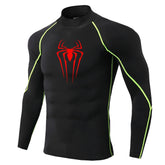 Mens Spider Print Compression Shirt