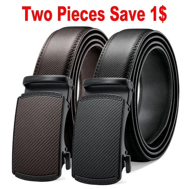 Mens Genuine Leather Ratchet Belt