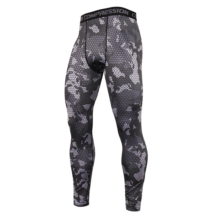 Mens Quick Dry Compression Running Tights