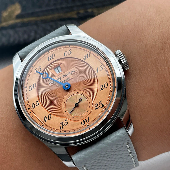 MERKUR Leather Strap Automatic Mechanical Watch - 5Bar Water Resistant