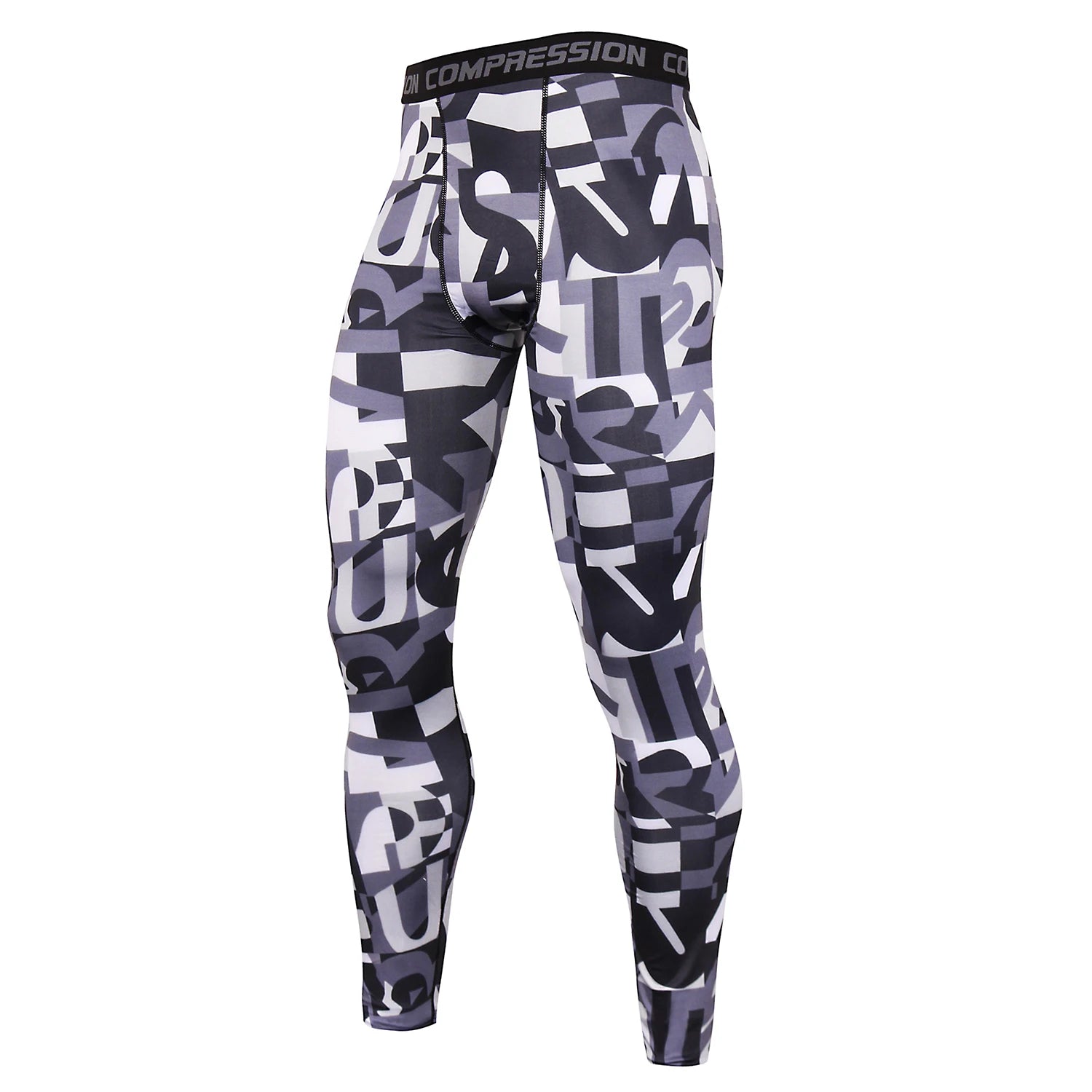 Mens Quick Dry Compression Running Tights
