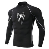 Mens Spider Print Compression Shirt