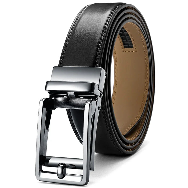 Mens Genuine Leather Ratchet Belt