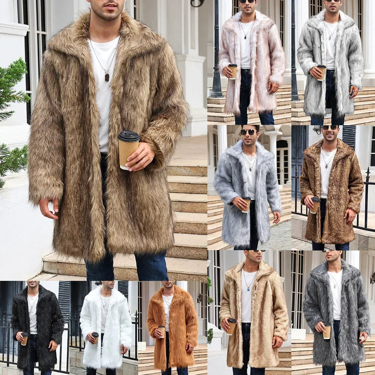 Faux Fur Long Jacket