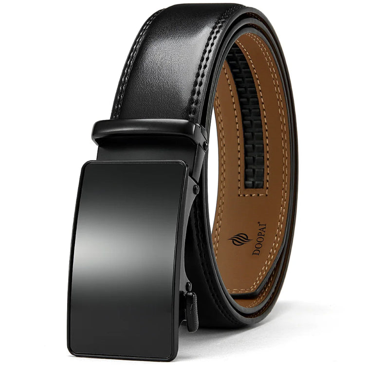 Mens Genuine Leather Ratchet Belt