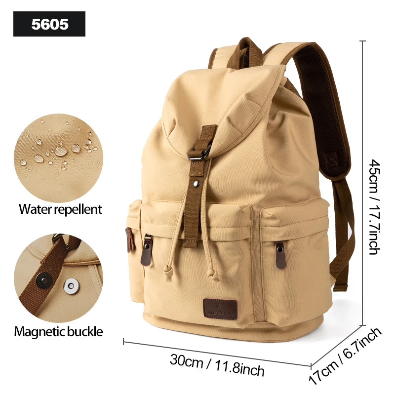 Vintage Canvas Laptop Backpack 