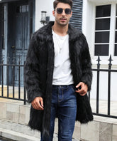 Faux Fur Long Jacket