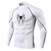 Mens Spider Print Compression Shirt