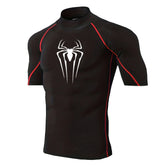 Mens Spider Print Compression Shirt