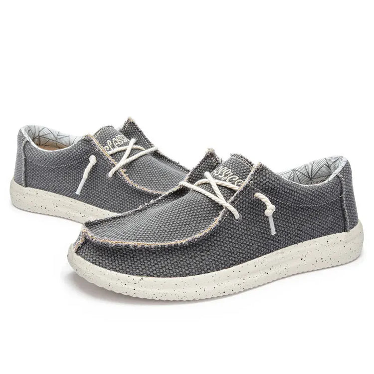 Mens Canvas Slip On Loafers