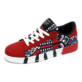 Mens Graffiti Canvas Sneakers