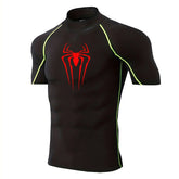 Mens Spider Print Compression Shirt