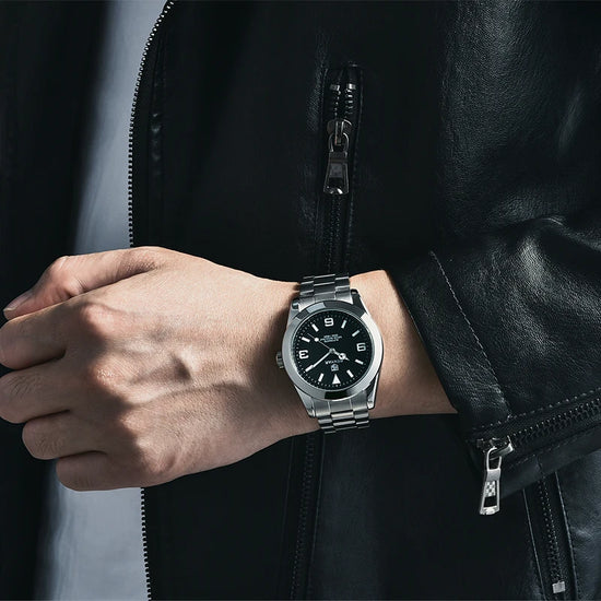 BENYAR Stainless Steel Automatic Mechanical Sports Watch - 5Bar Water Resistant