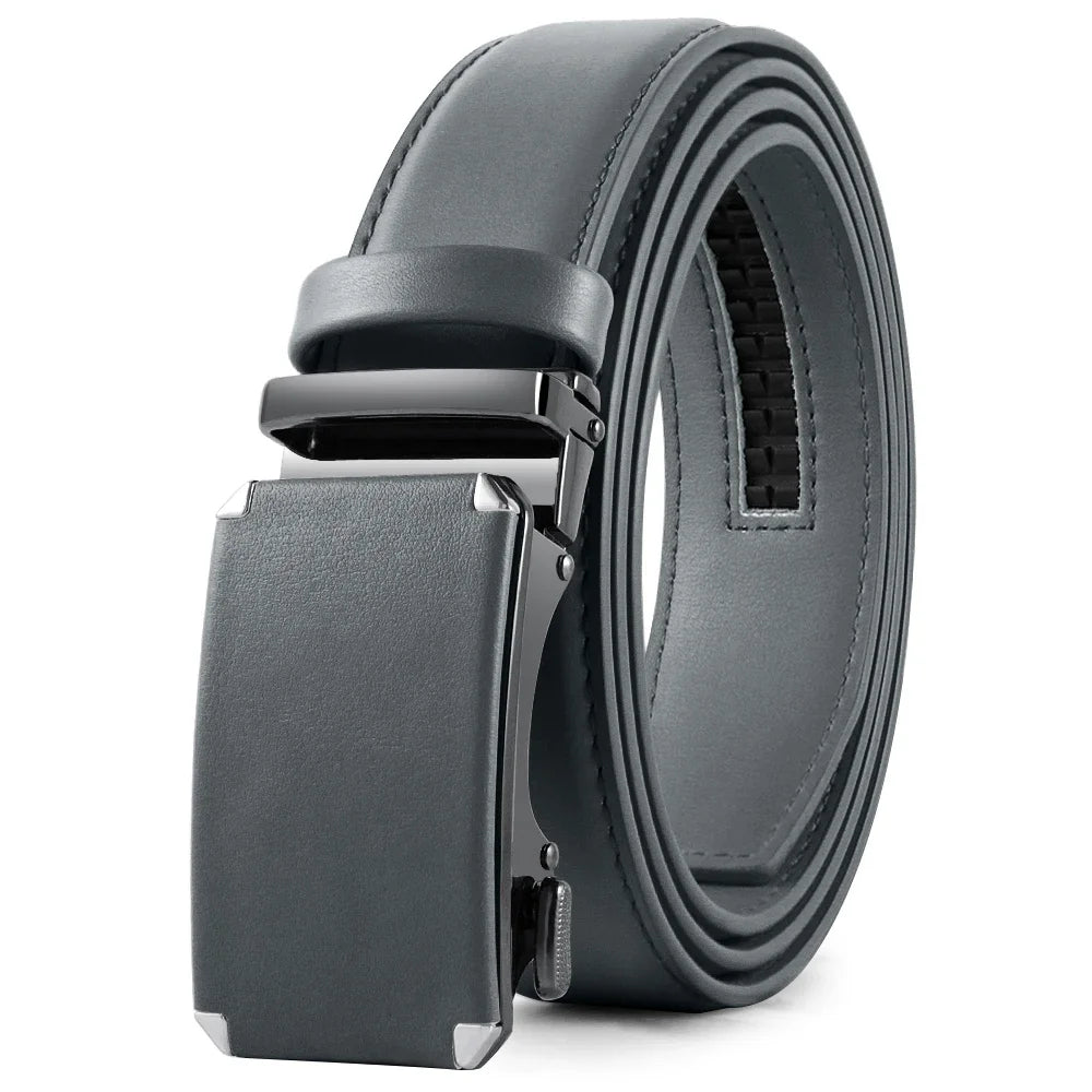 Mens Genuine Leather Ratchet Belt