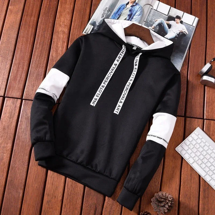 Letter Print Hip Hop Hoodie Casual Long Sleeve Pullover
