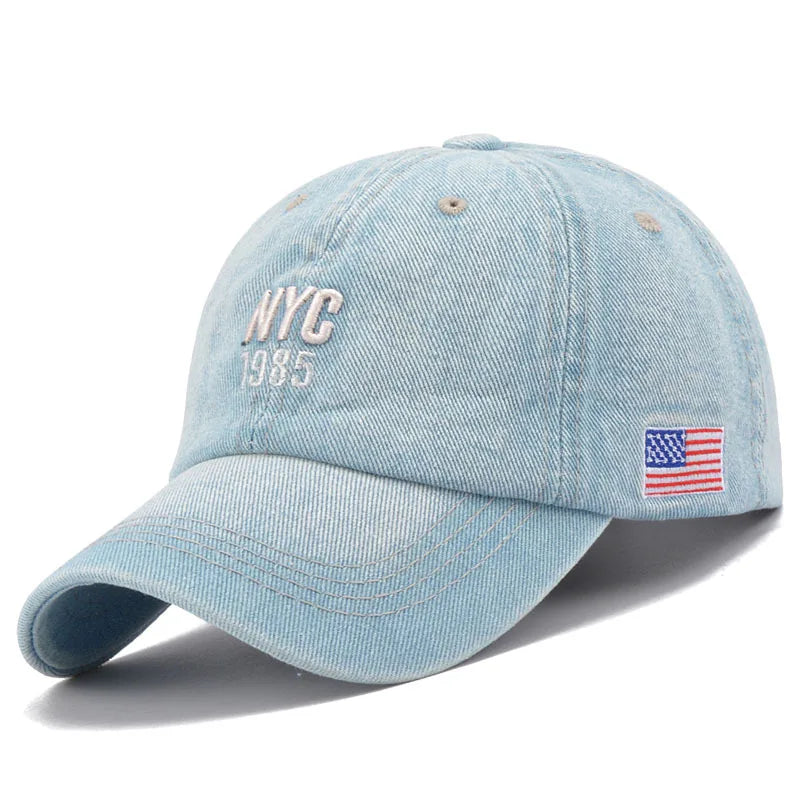 Denim Snapback Cap