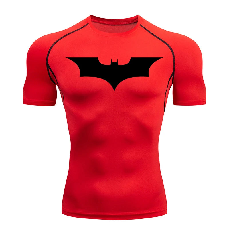 Mens Bat Print Compression Shirt