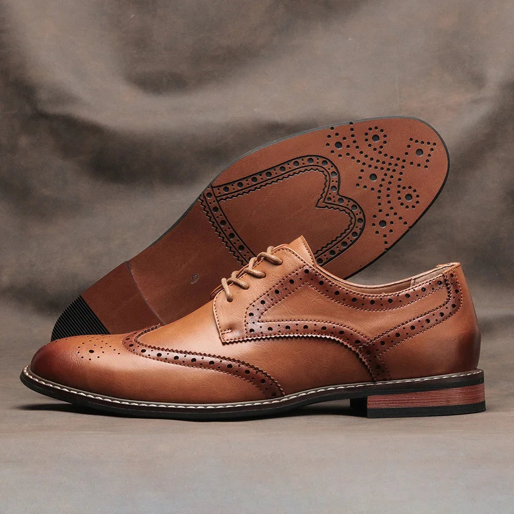Mens Brogue Dress Shoes