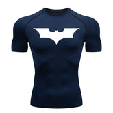 Mens Bat Print Compression Shirt
