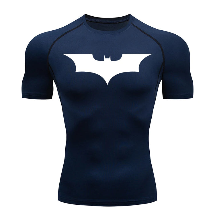 Mens Bat Print Compression Shirt
