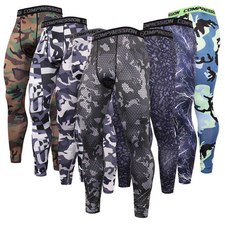 Mens Quick Dry Compression Running Tights