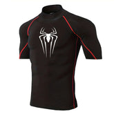 Mens Spider Print Compression Shirt