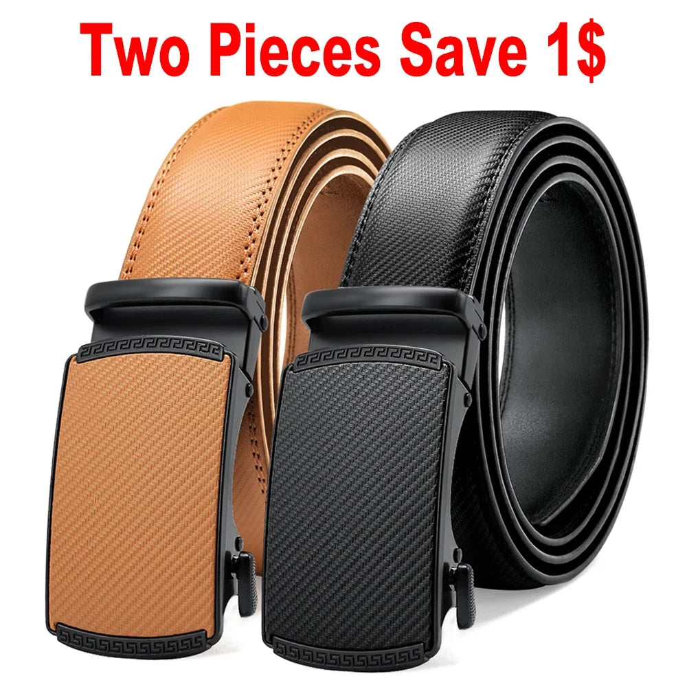 Mens Genuine Leather Ratchet Belt