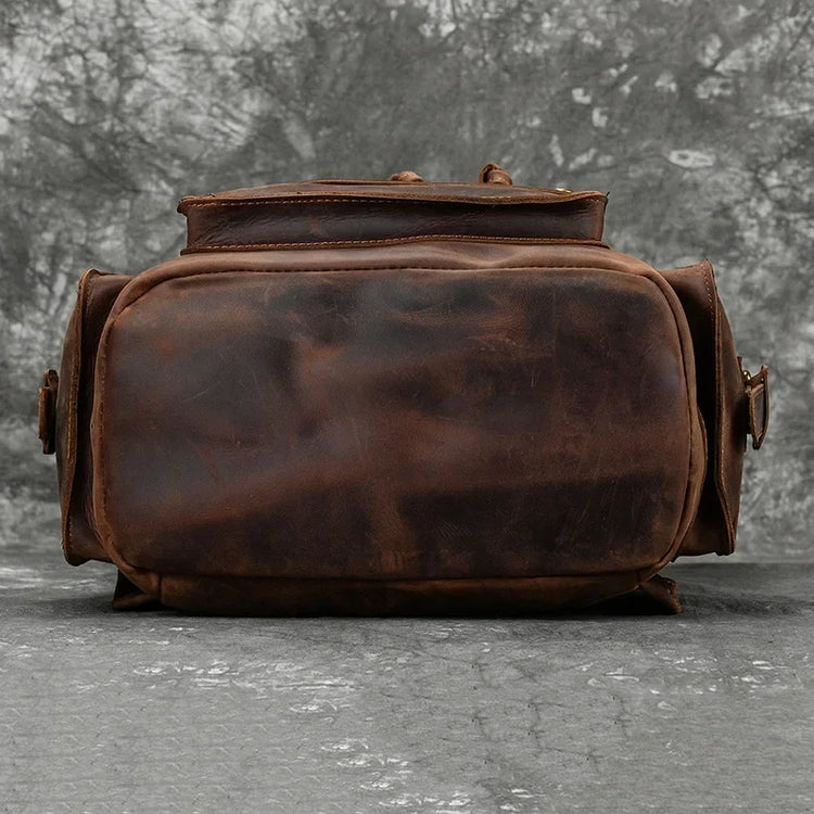 Genuine Leather Laptop Backpack