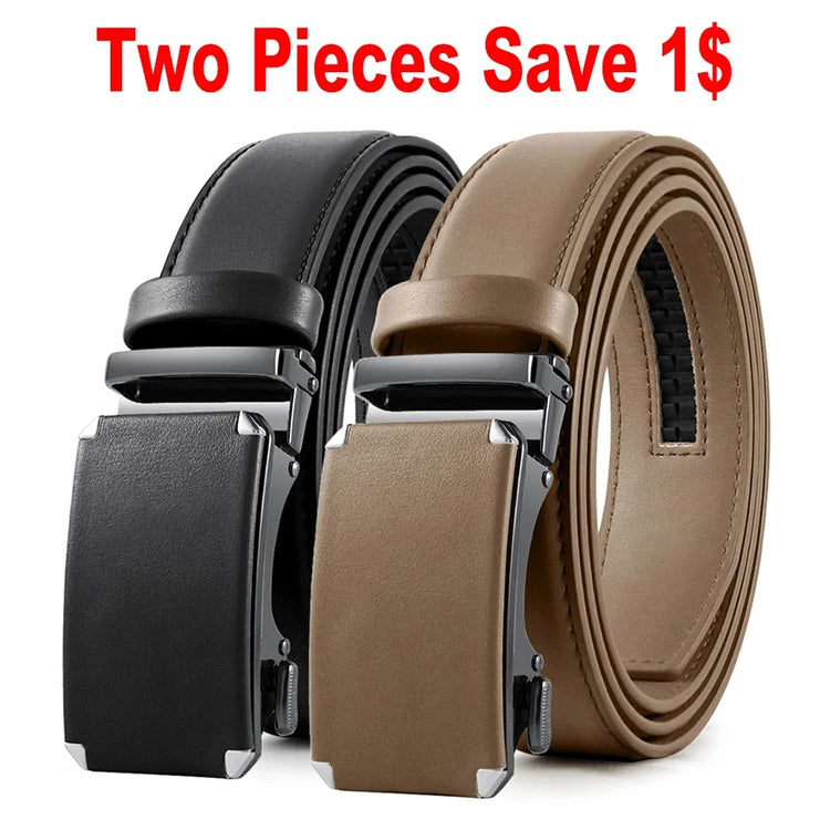 Mens Genuine Leather Ratchet Belt