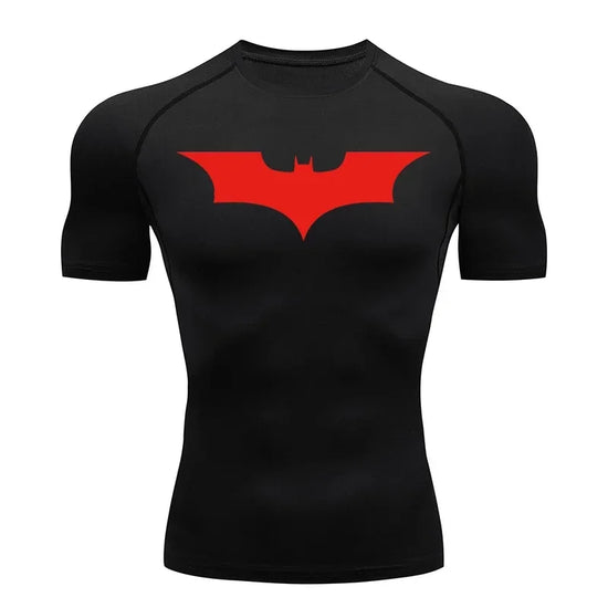Mens Bat Print Compression Shirt