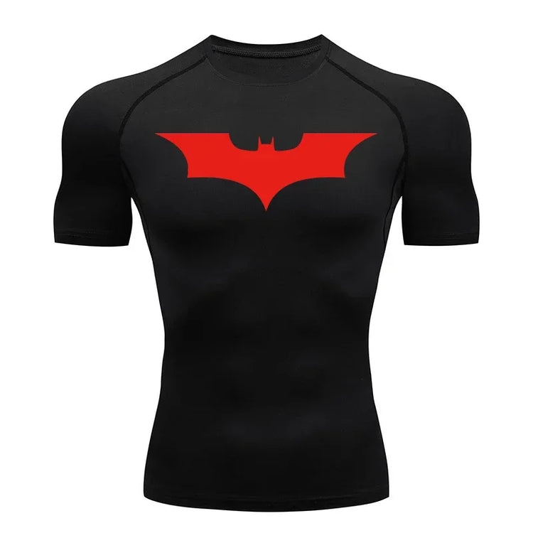 Mens Bat Print Compression Shirt
