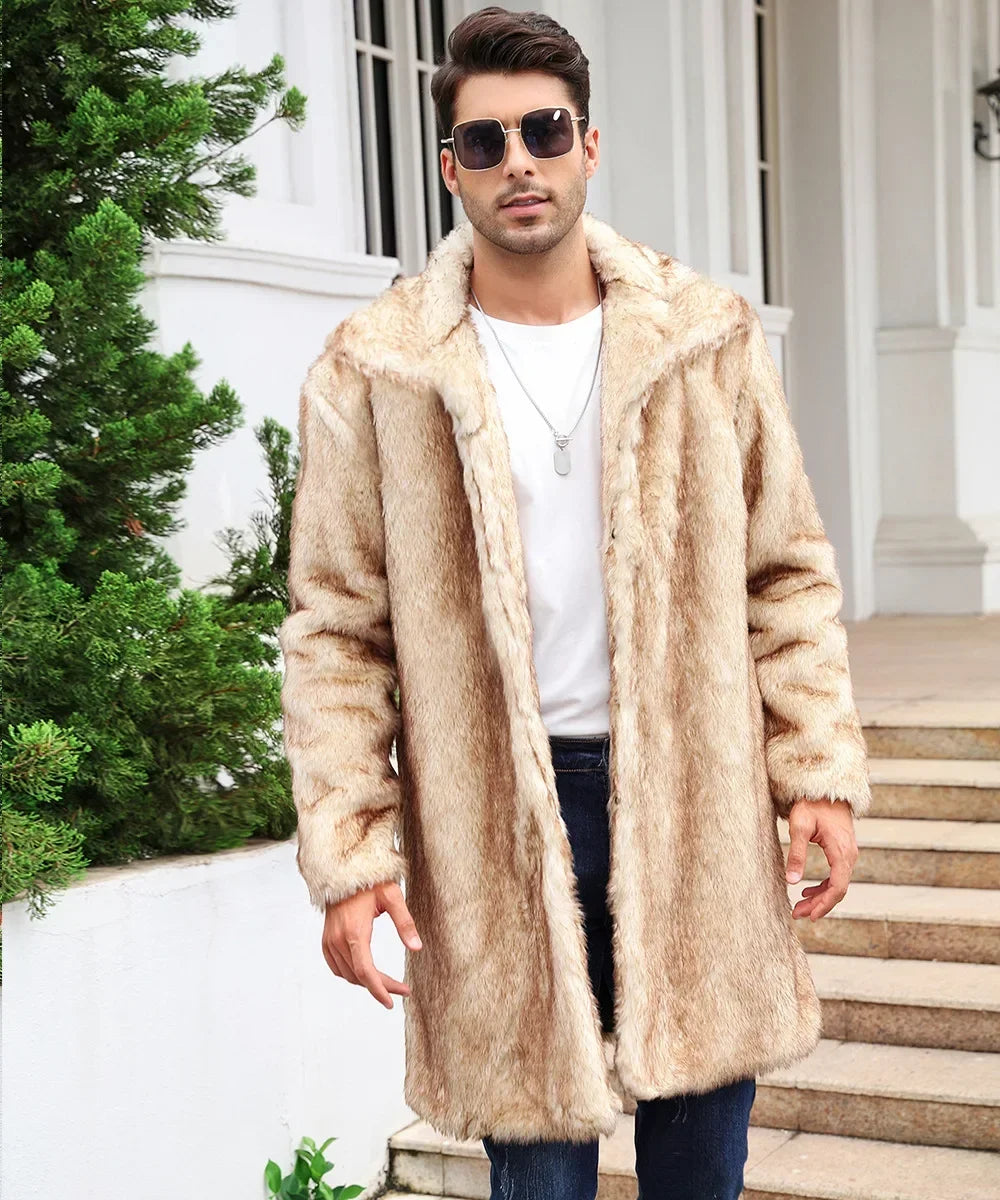 Faux Fur Long Jacket