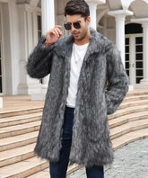 Faux Fur Long Jacket