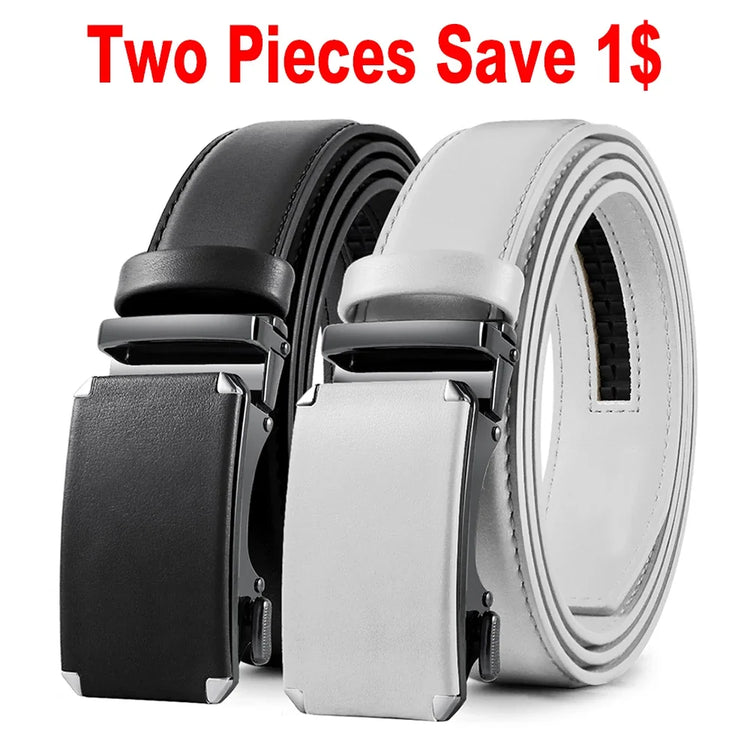 Mens Genuine Leather Ratchet Belt